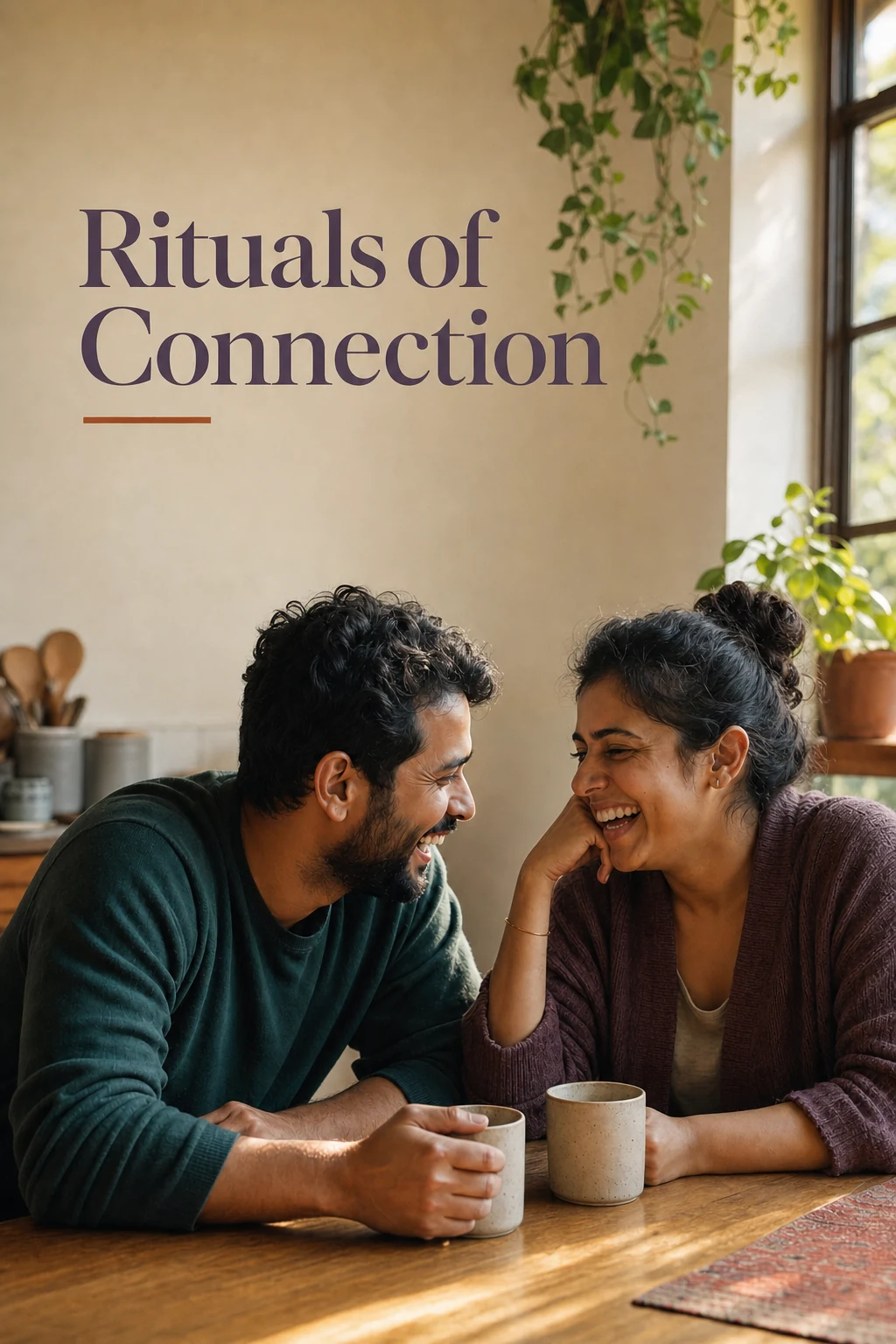 Rituals of connection for couples: 30 small repeated moments that keep a relationship close.