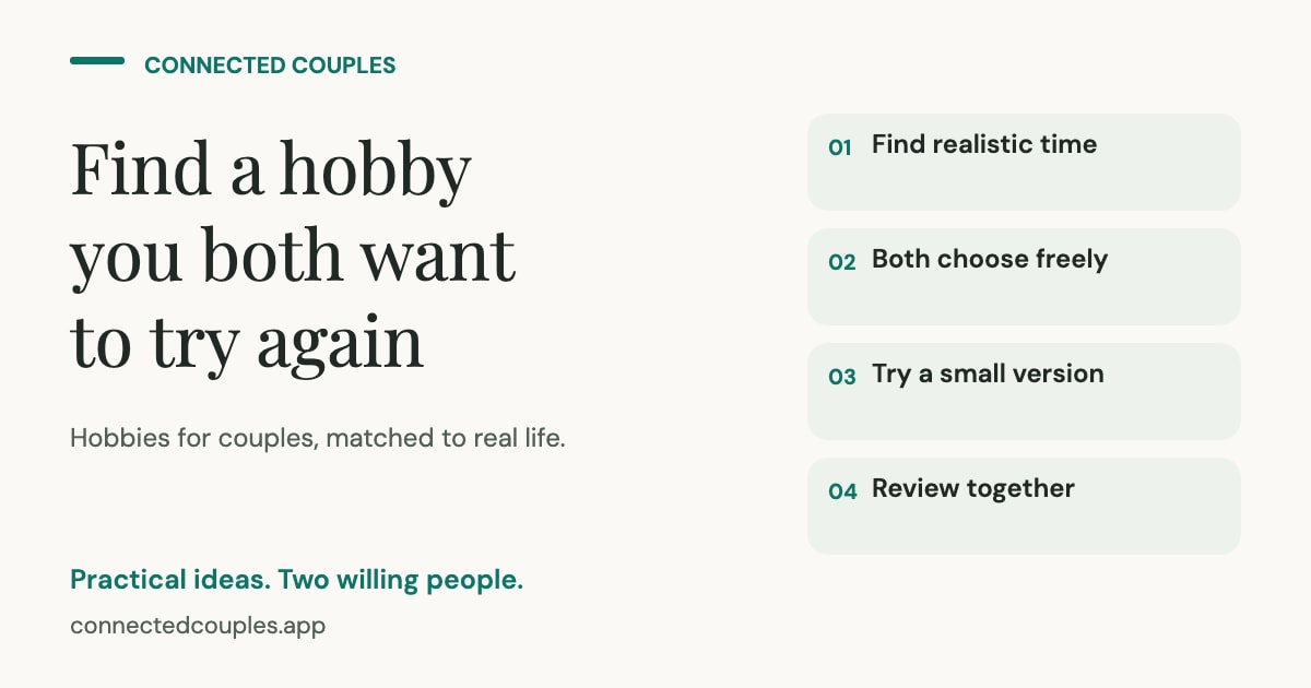 30 Hobbies for Couples: Find One You Both Want to Repeat