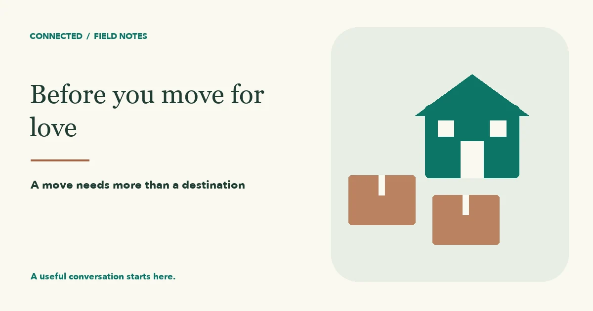 A move needs more than a destination: Opportunity, Cost, Protection, Review.