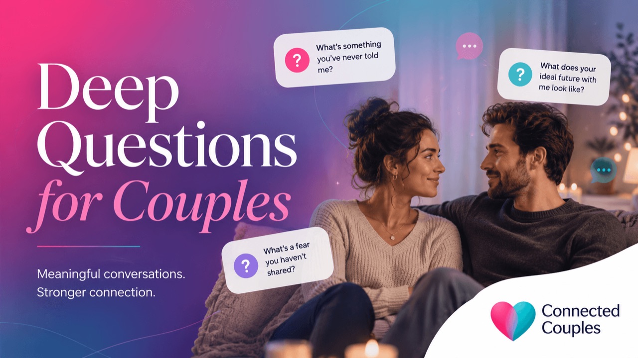 Couple sitting together having an intimate face-to-face conversation